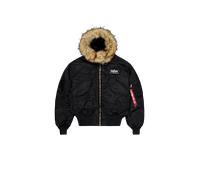 Alpha Industries 45/P Hooded Bomber Jacket Bomber Jackets for Men Size S - black