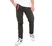 Alpha Industries Men's Agent Casual Trousers Pants, Greyblack, 34