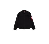 Alpha Industries Air Force Embroidery Shirt Overshirts for Men Size 3XL - black