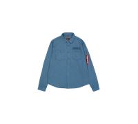 Alpha Industries Air Force Embroidery Shirt Overshirts for Men Size L - vintage marine