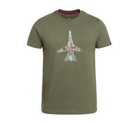 Alpha Industries Air Force Sketch T-Shirt for Men Size S - olive