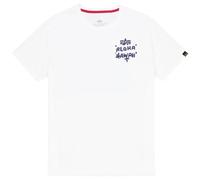 Alpha Industries Aloha Backprint T-Shirt for Men Size 3XL - white