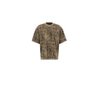 Alpha Industries Alpha Essentials Rubber Logo Camo T-Shirt for Men Size S - lizard camo