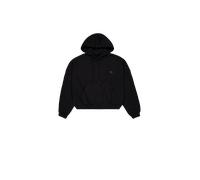 Alpha Industries Alpha Essentials Rubber Logo Hoodie Women for Women Size S - black