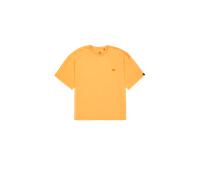 Alpha Industries Alpha Essentials Rubber Logo Oversized T-Shirt for Men Size L - tangerine