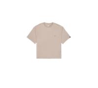 Alpha Industries Alpha Essentials Rubber Logo Oversized T-Shirt for Men Size M - vintage sand