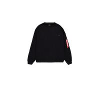 Alpha Industries Alpha Essentials Rubber Logo Sweatshirt for Men Size XS - black