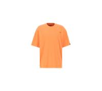 Alpha Industries Alpha Essentials Rubber Logo T-Shirt for Men Size 2XL - tangerine