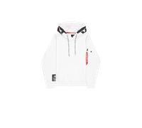 Alpha Industries Alpha Hoodie for Men Size XL - white/black