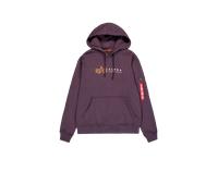 Alpha Industries Alpha Label Hoodie for Men Size L - Plum