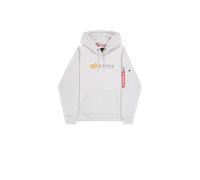 Alpha Industries Alpha Label Hoodie for Men Size M - pastel grey
