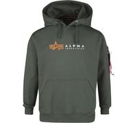 Alpha Industries Alpha label hoodie Hoodie olive S