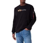 Alpha Industries Alpha Label Sweatshirt for Men Size 2XL - black