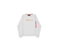Alpha Industries Alpha Label Sweatshirt for Men Size L - pastel grey