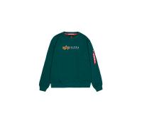 Alpha Industries Alpha Label Sweatshirt for Men Size S - Force Green