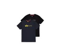 Alpha Industries Alpha Label T-Shirt 2 Pack for Men Size XL -
