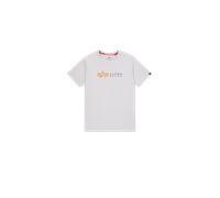 Alpha Industries Alpha Label T-Shirt for Men Size S - pastel grey