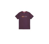 Alpha Industries Alpha Label T-Shirt for Men Size S - Plum