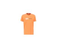 Alpha Industries Alpha Label T-Shirt for Men Size S - tangerine