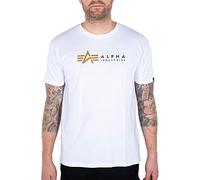 Alpha Industries Label Short Sleeve T-shirt White XL Men