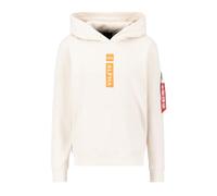 Alpha Industries Alpha Puff Print Hoodie for Men Size XL - jet stream white