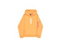 Alpha Industries Alpha Puff Print Hoodie for Men Size M - tangerine