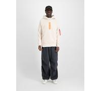 Alpha Industries Alpha Puff Print Hoodie for Men Size XL - jet stream white