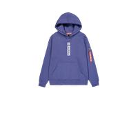 Alpha Industries Alpha Puff Print Hoodie for Men Size XL - night purple