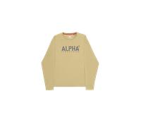 Alpha Industries Alpha Stencil Longsleeve for Men Size 3XL - light olive