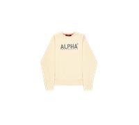 Alpha Industries Alpha Stencil Sweatshirt for Men Size 3XL - vintage white