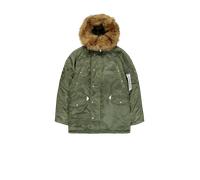 Alpha Industries ALPHA x THUG CLUB N-3B Winter Jacket Winter Jackets for Men Size S - sage-green