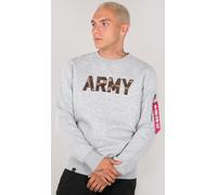 Alpha Industries Army Camo Sweatshirt, grey-green, size L for Men