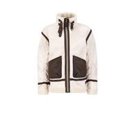 Alpha Industries B-3 Arctic Leather Jacket Jackets for Men Size S - vintage white