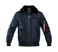 Alpha Industries B-15 III TT Bomber Jacket Bomber Jackets for Men Size S - ultra navy