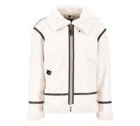 Alpha Industries B3 FL Leather Jacket for Men Vintage White