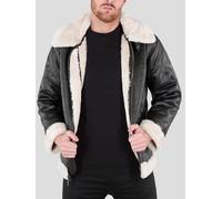 Alpha Industries B3 FL Mens Flight Jacket in Black - Size X-Large