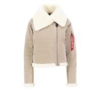 Alpha Industries B3 Puffer Jacket Beige M Women