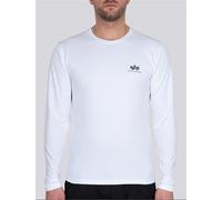 Alpha Industries Back Print Heavy Longsleeve Shirt, black-white, size M for Men
