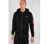 Alpha Industries Back Print Hooded Sweat Jacket Black