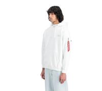 Alpha Industries Backprint Hoodie for Men Size L - white