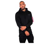 Alpha Industries Back Print Hoody Mens Hooded Sweat Black