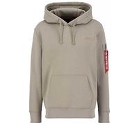 Alpha Industries Back Print Hoody Mens Hooded Sweat Vintage Sand