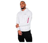 Alpha Industries Back Print Hoodie White M Men