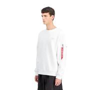 Alpha Industries Back Print Sweatshirt White M Men