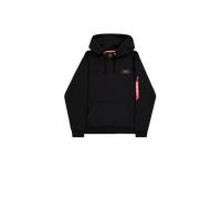 Alpha Industries Backprint Camo Print Hoodie for Men Size XL - black/woodland