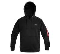 Hoodie Alpha Industries Back Print Camo Noir L