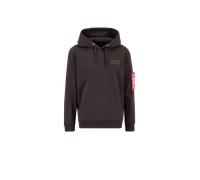 Alpha Industries Backprint Hoodie for Men Size 2XL - hunter brown