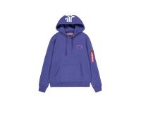 Alpha Industries Backprint Hoodie for Men Size 2XL - night purple