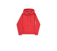 Alpha Industries Backprint Hoodie for Men Size L - speed red