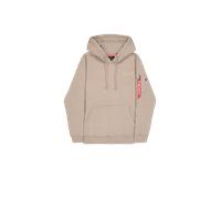 Alpha Industries Backprint Hoodie for Men Size M - vintage sand